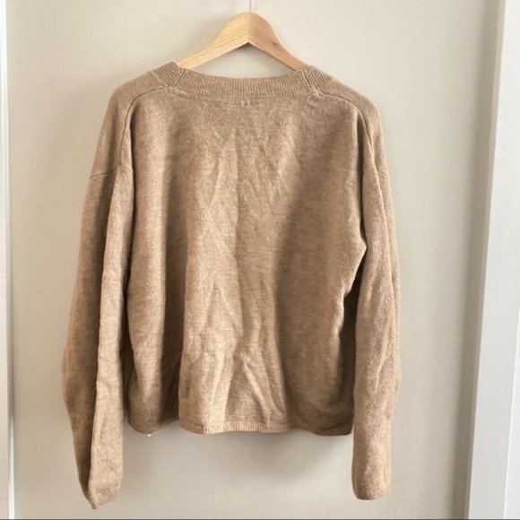 MINIMUM Brown Moffie Button Alpaca Cardigan - Picture 8 of 11